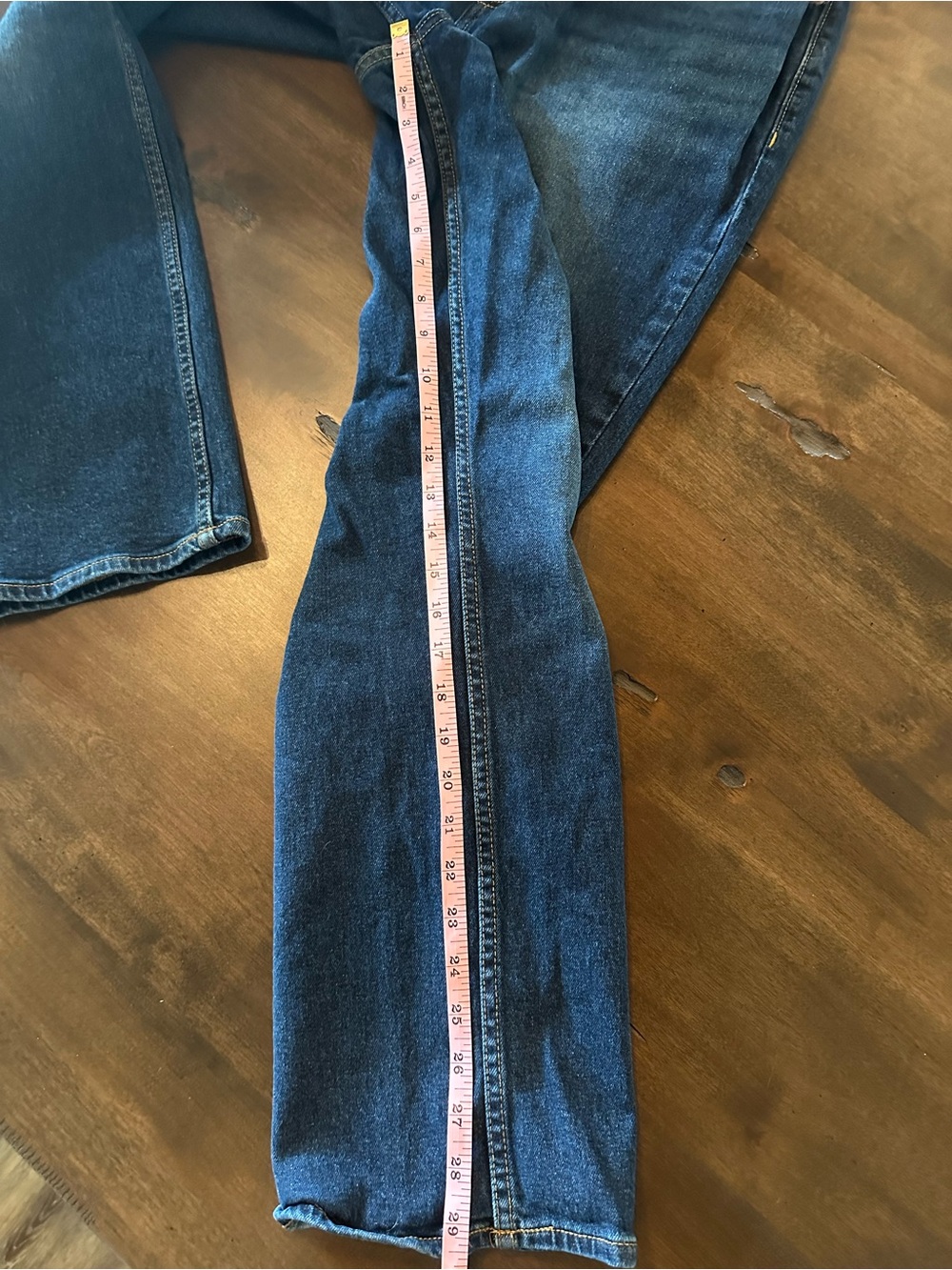 Old Navy Men’s Dark Blue Straight-Leg Jeans - Size: 33X30 built in tough/flex - Picture 9 of 10